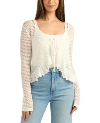 BCX - Women's Tie-Front Cardigan