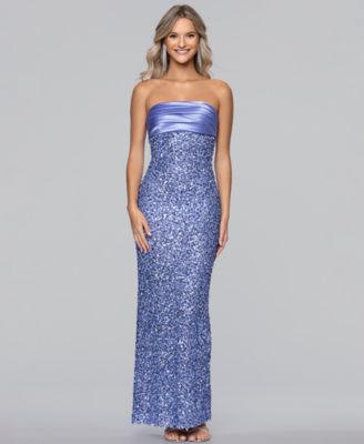 Blondie Nites - Women's Sequin Strapless Gown