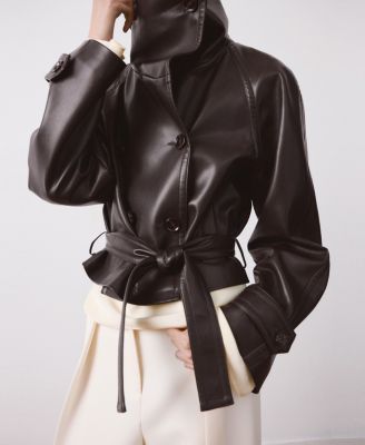 MANGO - Women's Maxi Lapels Faux-Leather Jacket