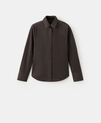 MANGO - Women's Slim-Fit Poplin Shirt