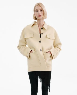 MANGO - Women's Pockets Wool Jacket