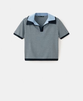 MANGO - Women's Combined Collar Knit Sweater