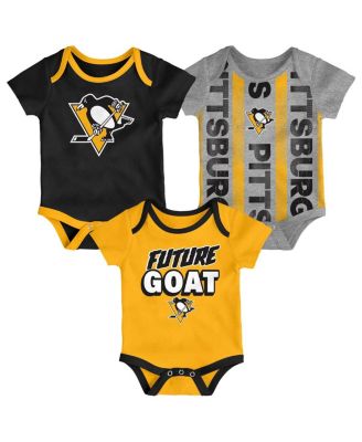 Outerstuff - Newborn 3-Pack Pittsburgh Penguins Loyal Buddies Bodysuit Set