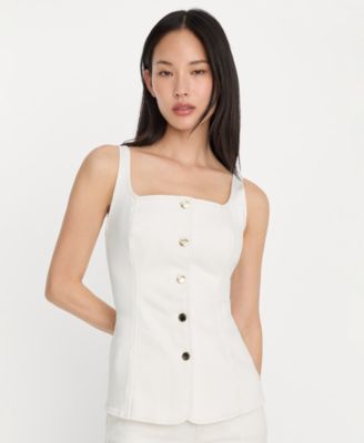 Good American - Women's Square Neck Top, Regular & Plus Size