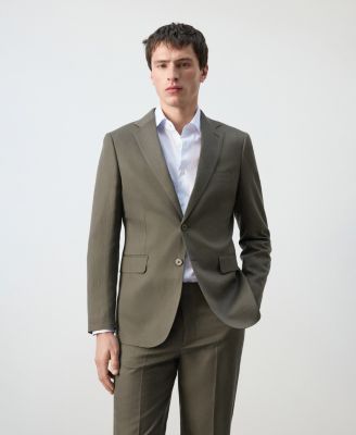 MANGO - Men's Amalfi Slim Fit Suit Jacket