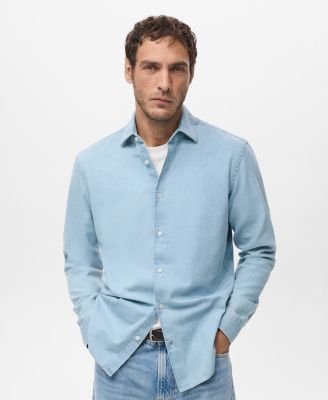 MANGO - Men's Cotton Denim Shirt