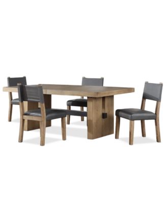Furniture - Macai 5-Pc. Set (Rectangular Table + 4 Side Chairs)