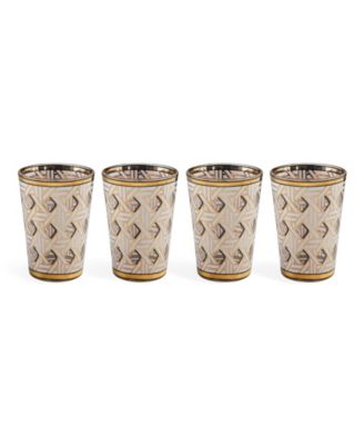 Jonathan Adler - 4-Pc. Basketweave Glassware Set