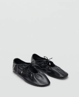 MANGO - Women's Bow Ruched Shoes