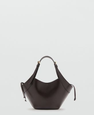 MANGO - Women's Double-Handle Buckles Handbag