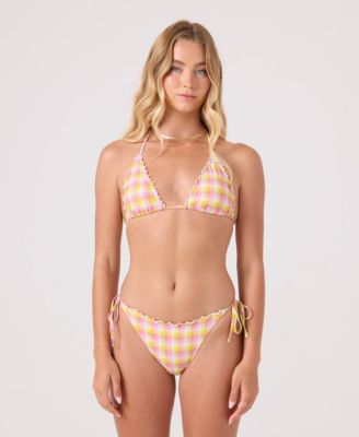 Roxy - Women's Printed Tie-Sides Pull-On Hipster Swim Bottoms
