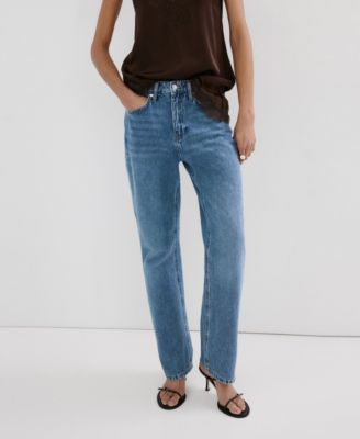 MANGO - Women's Matilda Medium-Rise Straight-Fit Jeans