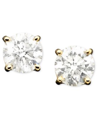 Macy's - Diamond Stud Earrings in 14k Gold (1 ct. t.w.)