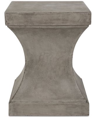 Safavieh - Almer Outdoor Accent Table, Quick Ship