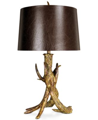 StyleCraft Home Collection - Three Faux Antler Table Lamp