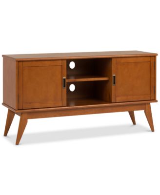 Simpli Home - Draper Mid Century Low TV Media Stand