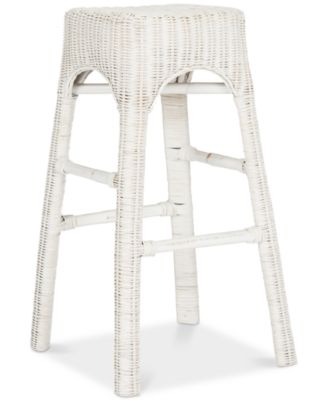 Safavieh - Beeber Wicker Stool, Quick Ship