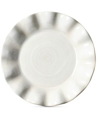 by Laura Johnson Signature Ruffle Round White  Salad Plate image