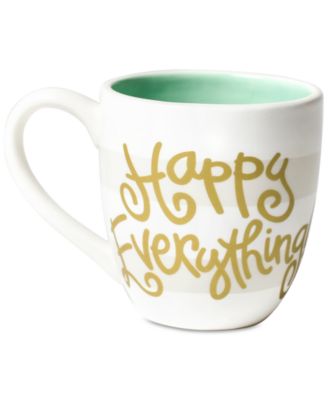 Happy Everything - White Stripe  Mug