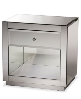 Baxton Studio - Otzaurte Nightstand/Bedside Table, Quick Ship