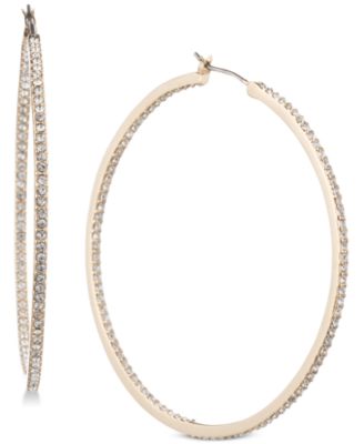 Givenchy - Pav&eacute; Hoop Earrings
