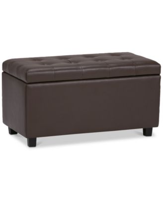 Simpli Home - Cosmopolitan Storage Ottoman