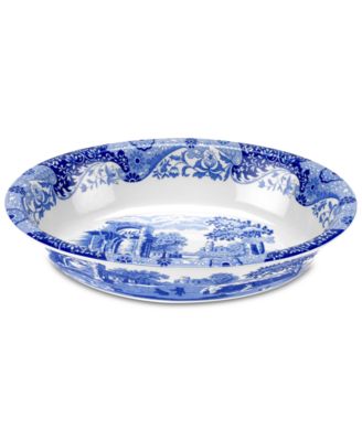 Spode - Blue Italian Oval Rim Dish